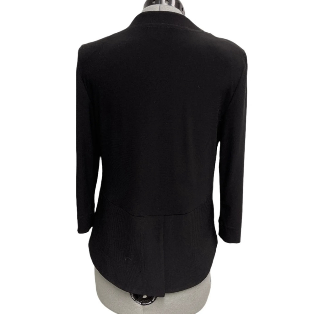 Joseph Ribkoff Canada Sz 6 Tuxedo Bolero Blazer Black - Picture 6 of 16
